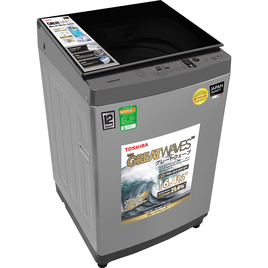 Máy giặt cửa trên Toshiba 12 kg AW-DUK1300KV(SG) giá rẻ chính hãng