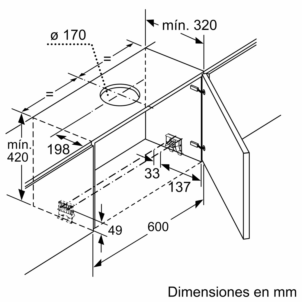 Máy hút mùi Bosch âm tủ series 8 DFS097K51