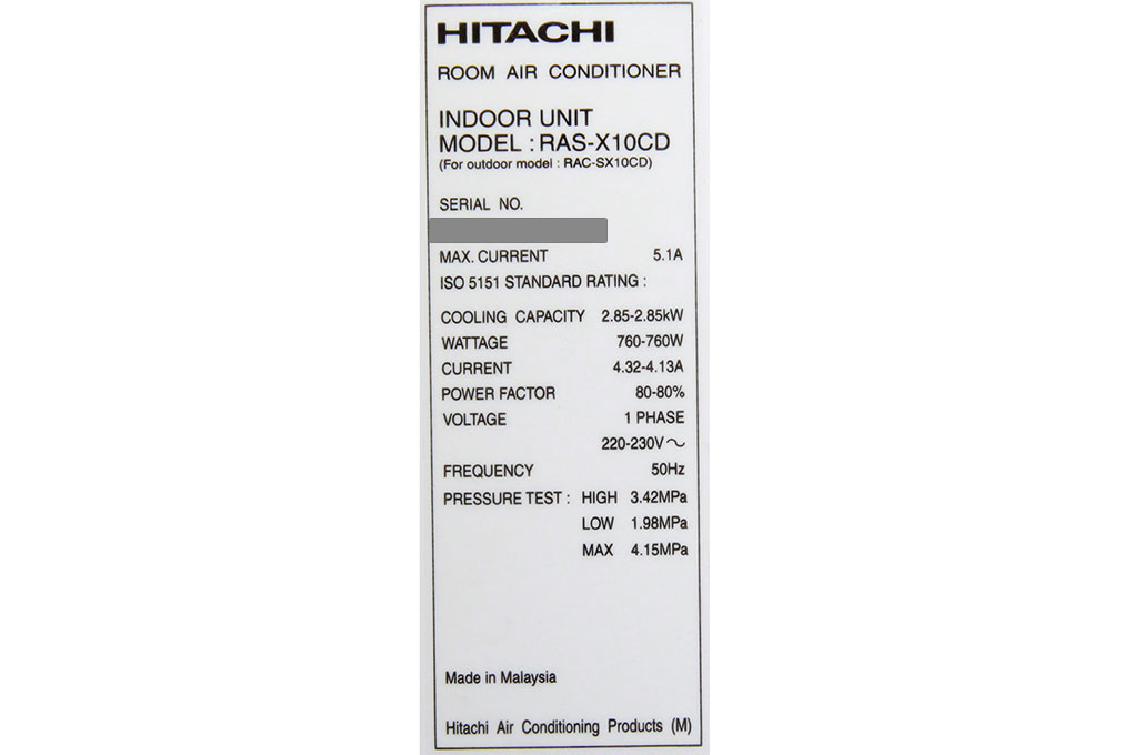 Điều hòa 1 chiều Hitachi 9000 btu RAS-X10CD giá rẻ