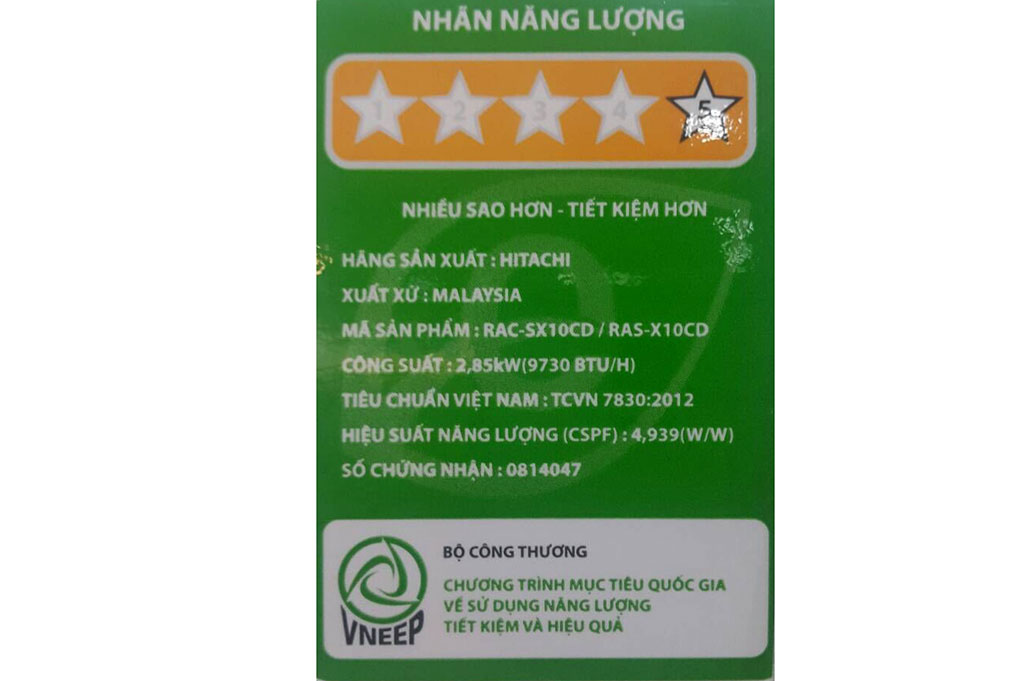Điều hòa 1 chiều Hitachi 9000 btu RAS-X10CD giá rẻ