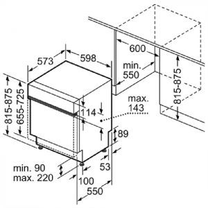 Máy rửa bát Bosch SMS88TI40M 13 bộ nhập khẩu Đức