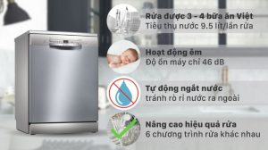 Máy rửa bát Bosch 13 bộ series 2 SMS2HAI12E giá rẻ nhập khẩu Đức