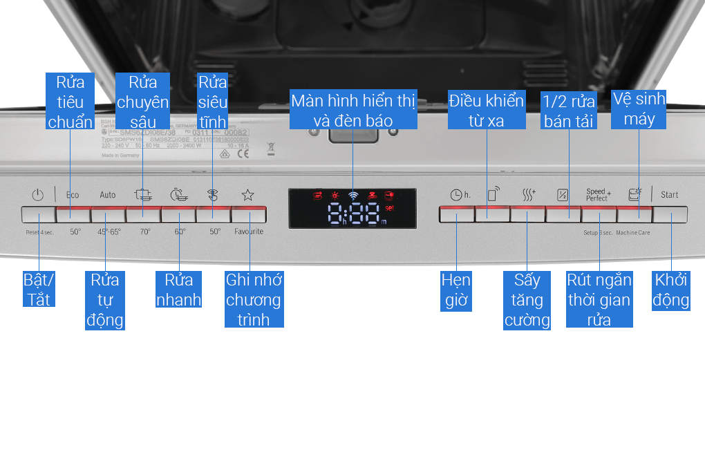 Máy rửa bát độc lập Bosch 13 bộ SMS6ZDI08E