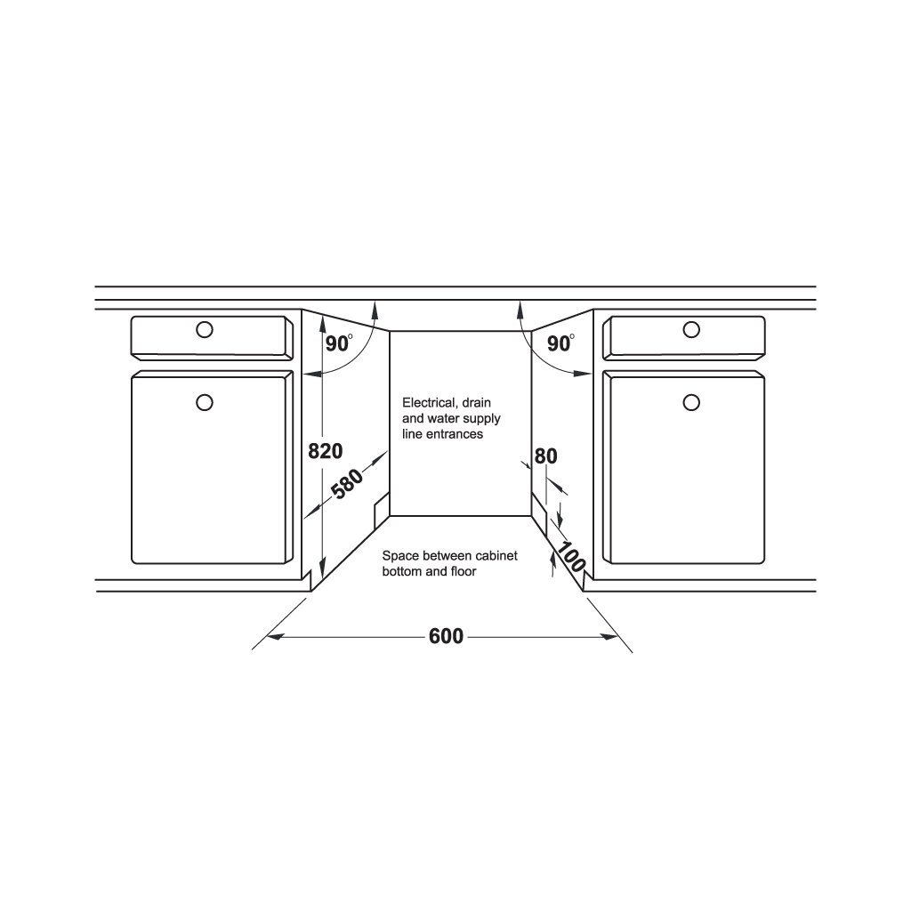 Máy rửa bát âm tủ Hafele 13 bộ HDW-FI60AB (538.21.330)