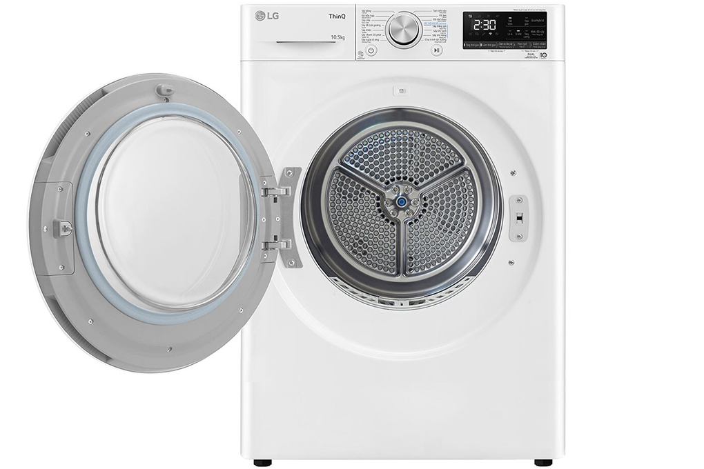 Máy sấy bơm nhiệt LG inverter 10.5 kg DVHP50W 2024