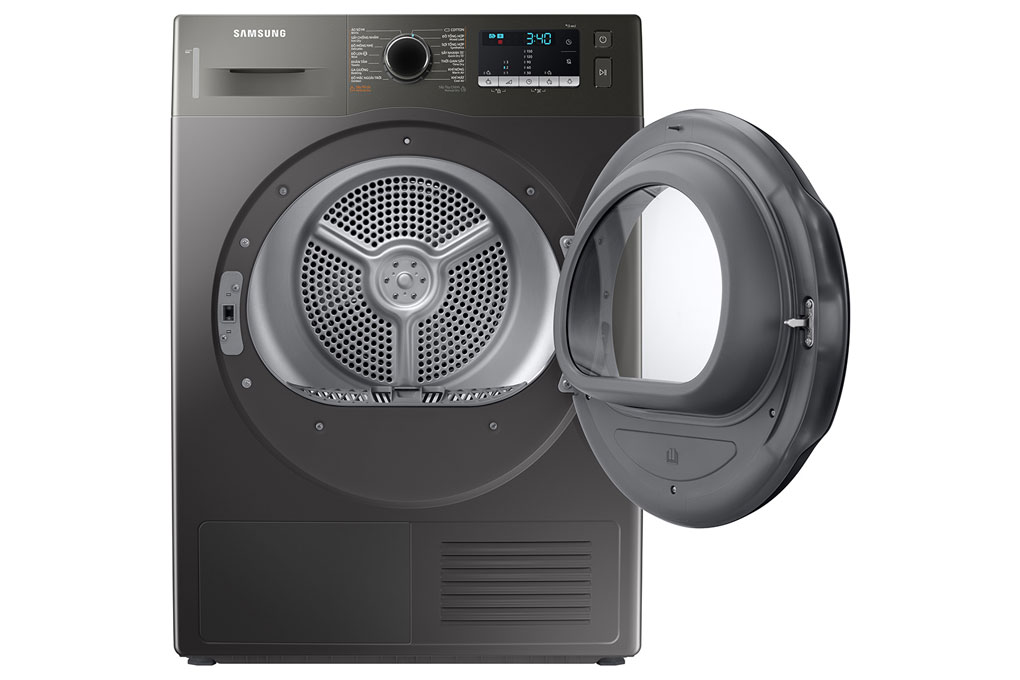 Máy sấy bơm nhiệt Samsung inverter 9 kg DV90TA240AX chính hãng