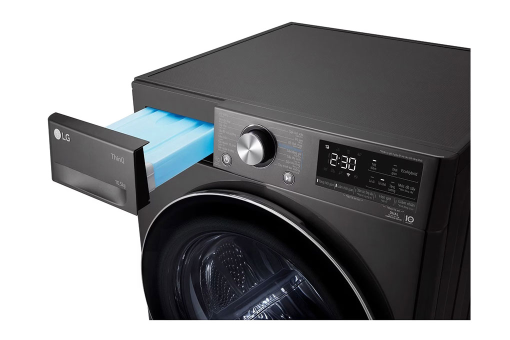 Máy sấy bơm nhiệt LG DUAL inverter 10.5 kg DVHP50B 2023