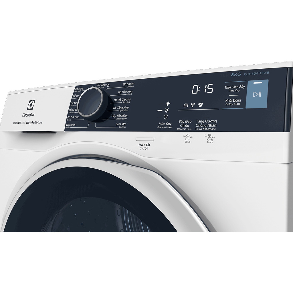 Máy sấy bơm nhiệt Electrolux 8 kg EDH804H5WB