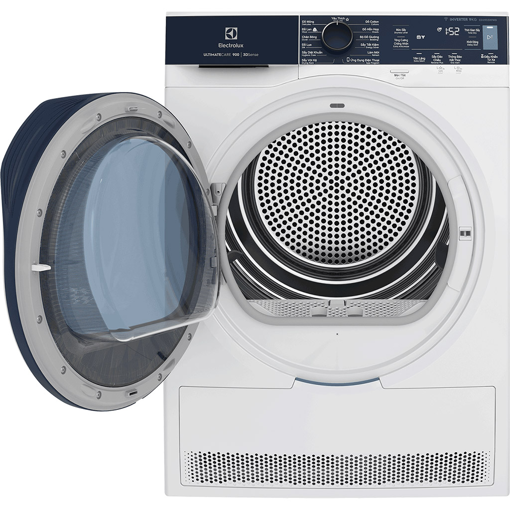 Máy sấy bơm nhiệt Electrolux inverter 9 kg EDH903R9WB