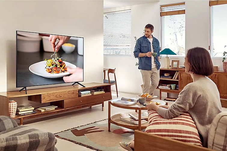 Smart Tivi Samsung 4K 65 inch UHD 65AU7000 giá rẻ chính hãng