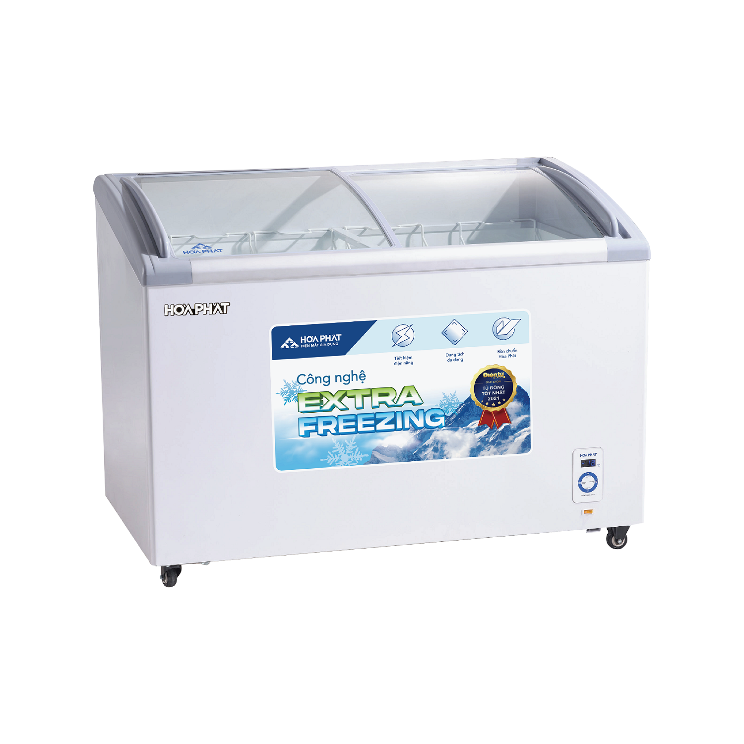 Tủ đông trưng bày Hòa Phát 357 lít mặt kính HSF AD6357.C1