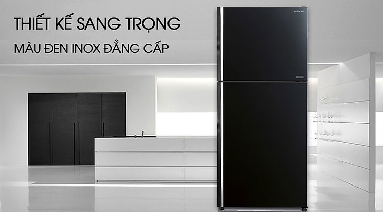 Tủ lạnh 2 cánh Hitachi inverter 339 lít R-FVX450PGV9 (GBK) tại Hà Nội