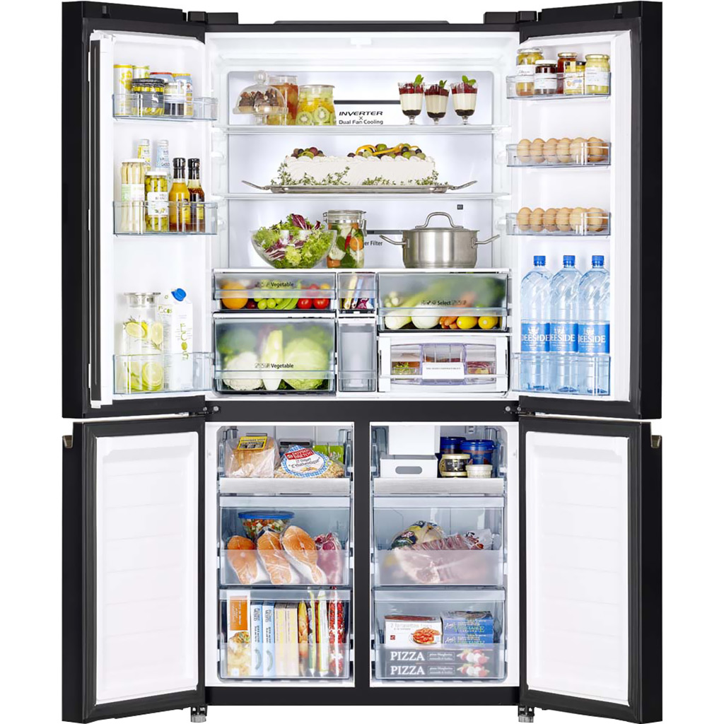 Tủ lạnh Hitachi inverter 569 lít R-WB640VGV0X (MIR) 4 cửa ngăn đông dưới