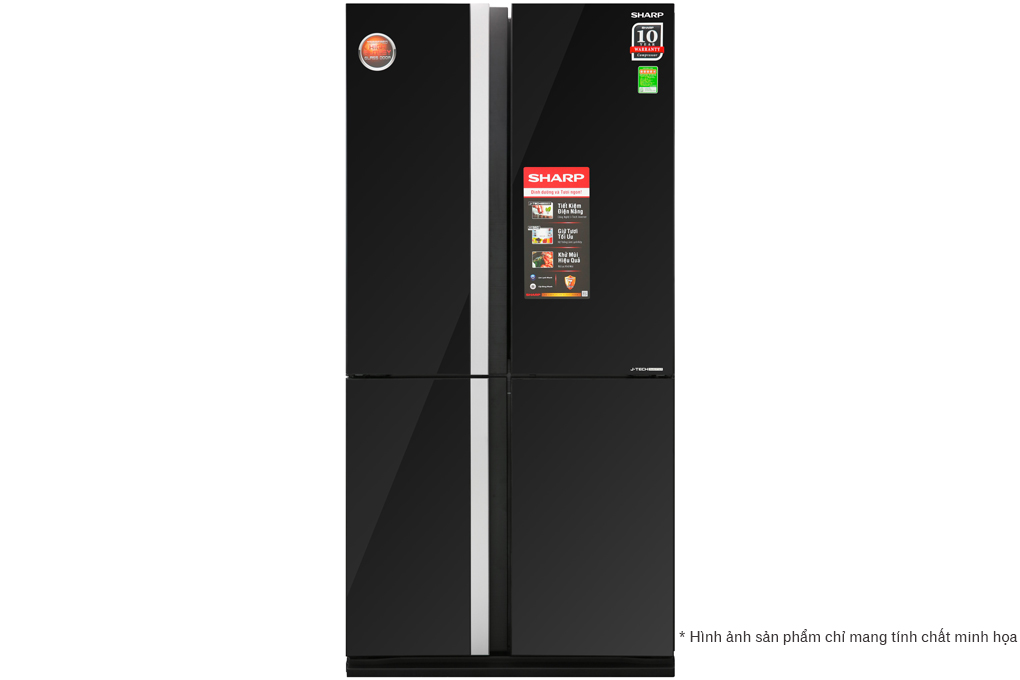 Tủ lạnh 4 cánh Sharp 678 lít 4 cánh SJ-FX688VG-BK chính hãng