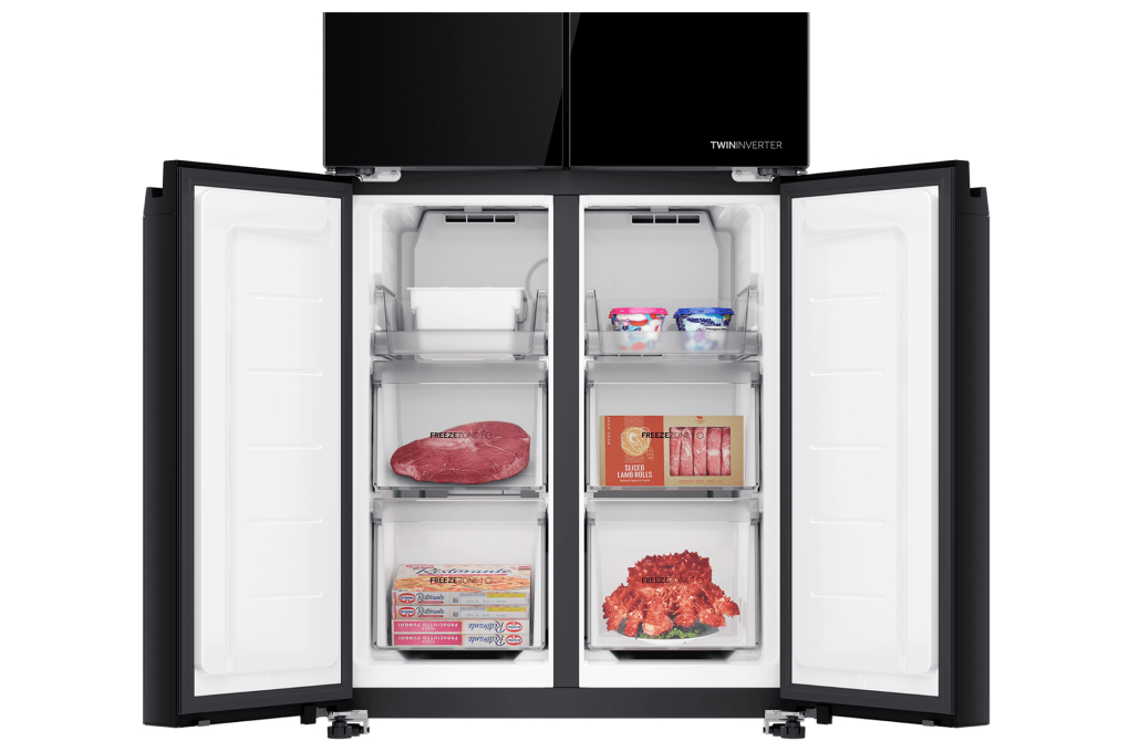 [2024] Tủ lạnh Aqua 4 cánh inverter 410 lít AQR-M466XA(GB)