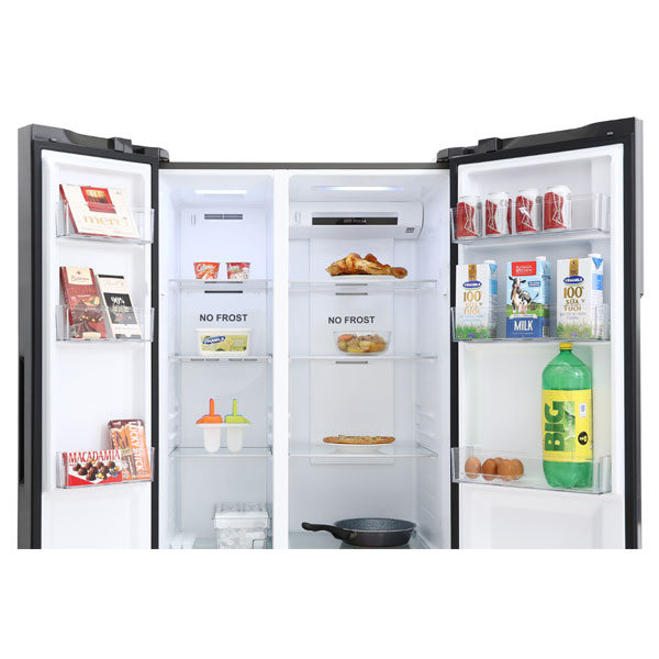 Tủ lạnh Aqua Side By Side inverter 541 lít AQR-S541XA(SG) chính hãng giá rẻ