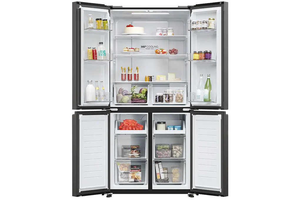 Tủ lạnh Aqua inverter 4 cánh 469 lít AQR-M536XA(SL) 2023