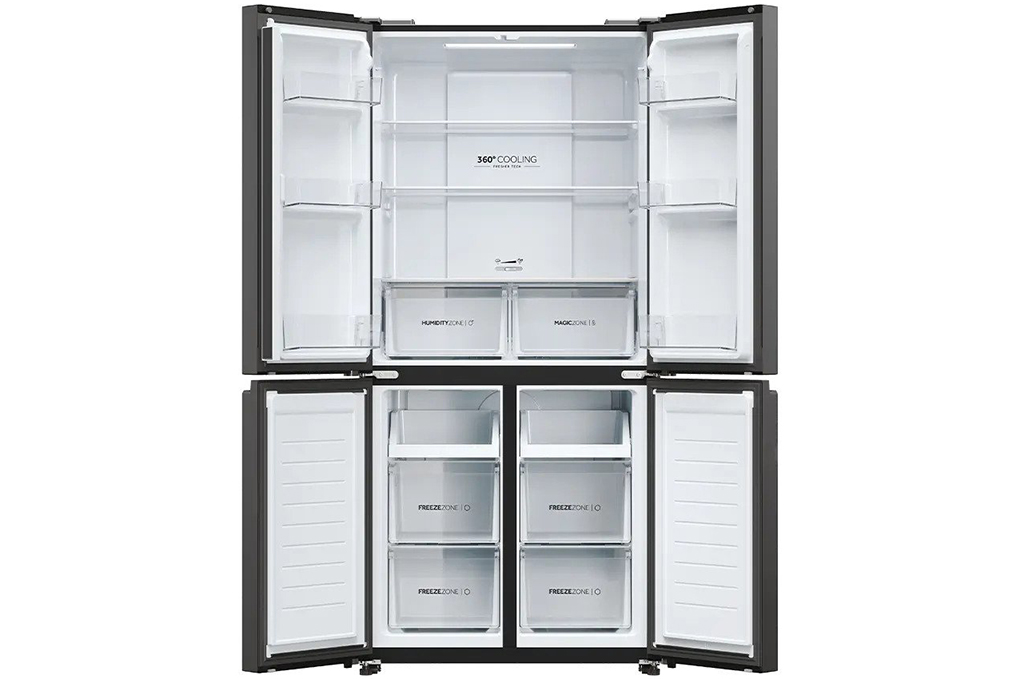 Tủ lạnh Aqua inverter 4 cánh 469 lít AQR-M536XA(SL) 2023