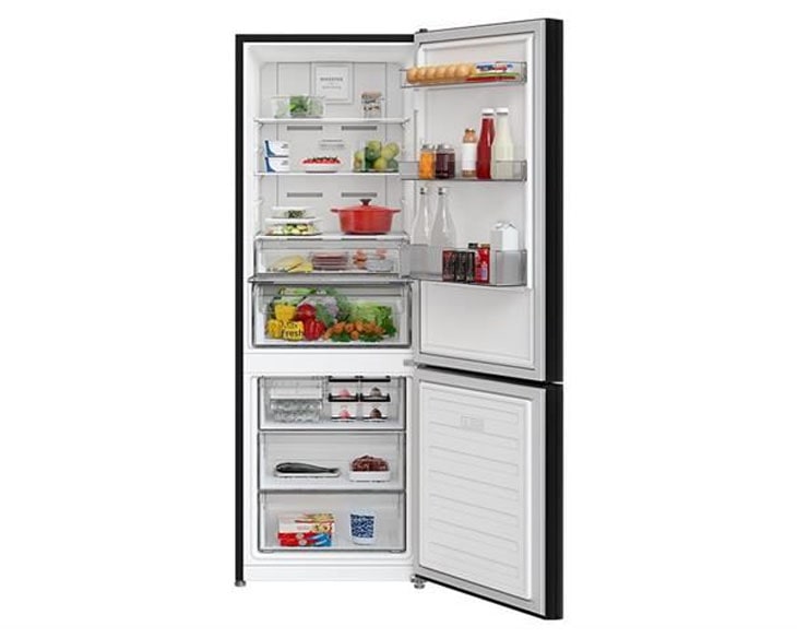 {Mới 2024} Tủ Lạnh Hitachi 2 Cánh Ngăn Đông Dưới 323L HRBN6340DGBKVN mặt gương đen giá tốt