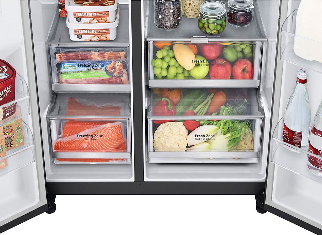 Tủ lạnh SBS LG inverter 635 lít InstaView Door-in-Door GR-X257BL 2023