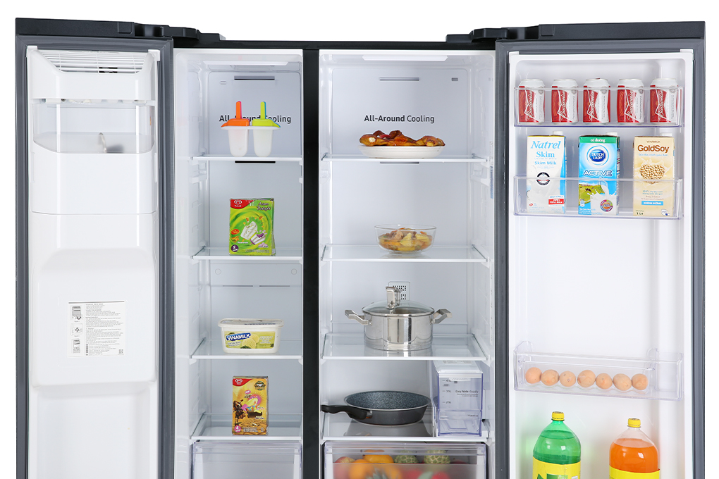 Tủ lạnh Samsung 2 cánh Side By Side inverter 635 lít RS64R5301B4/SV chính hãng