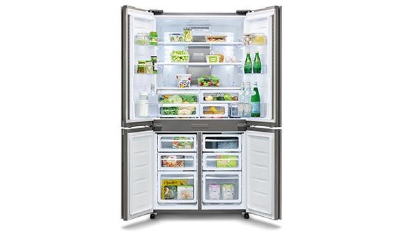 Tủ lạnh Sharp 607 lít 4 cửa inverter SJ-FXPI689V-RS 2023