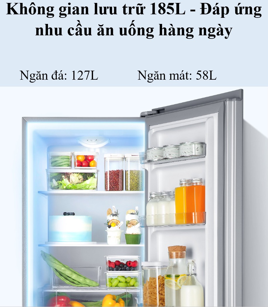 Tủ lạnh Xiaomi Mijia 2 cánh 185 lít BCD-185MDM
