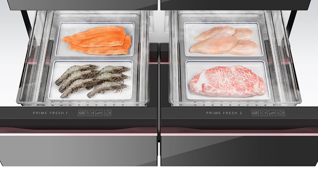 Tủ lạnh Panasonic 6 cánh inverter 650 lít PRIME+ Edition WY720ZMMV 2023