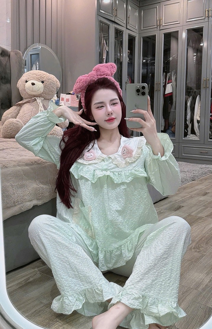 Đồ bộ tay dài lụa đũi mềm