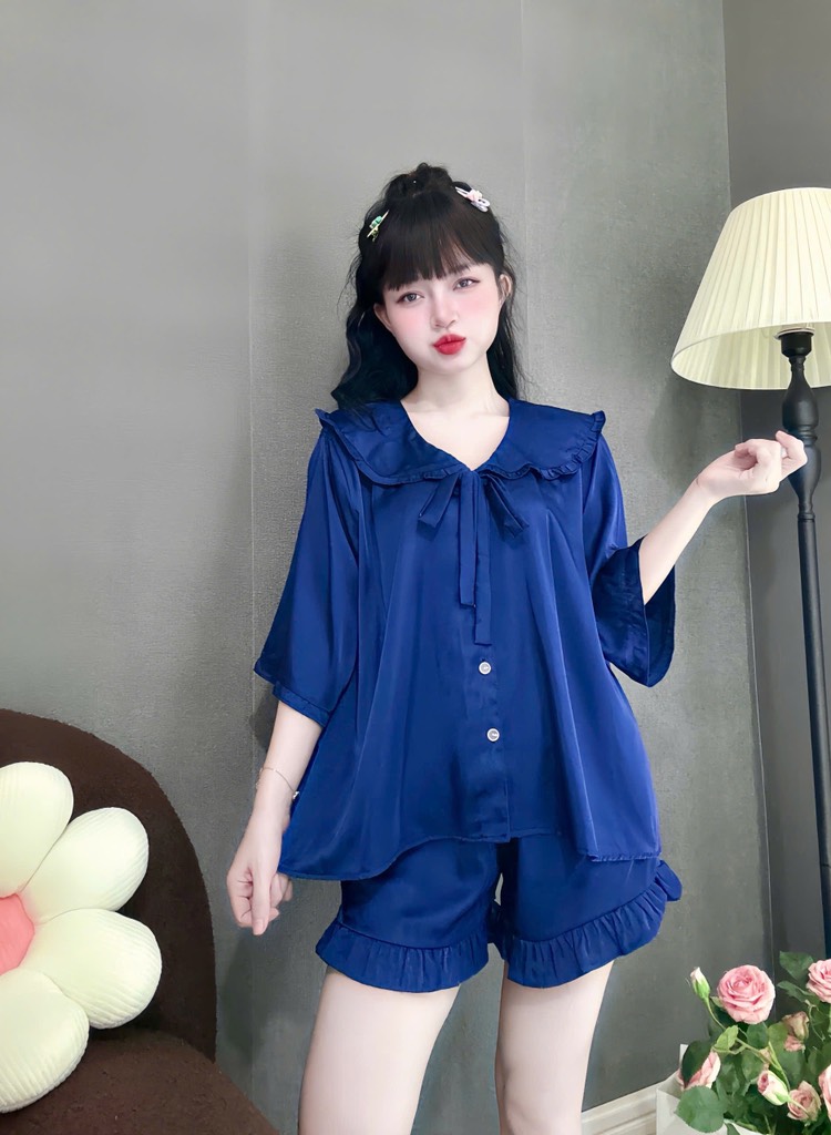Đồ bộ đùi tiểu thư lụa latin