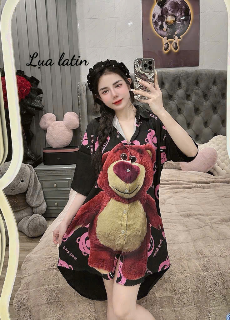 12 mẫu Đầm sơ mi lụa latin