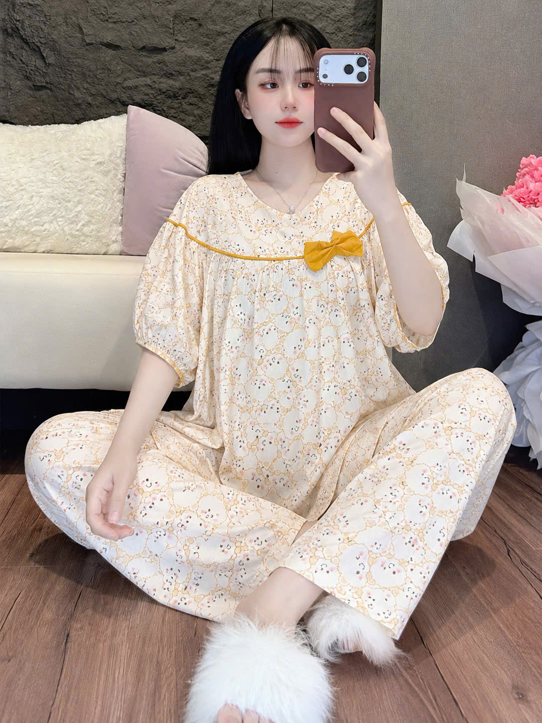 Bộ tole phối nơ dể thương