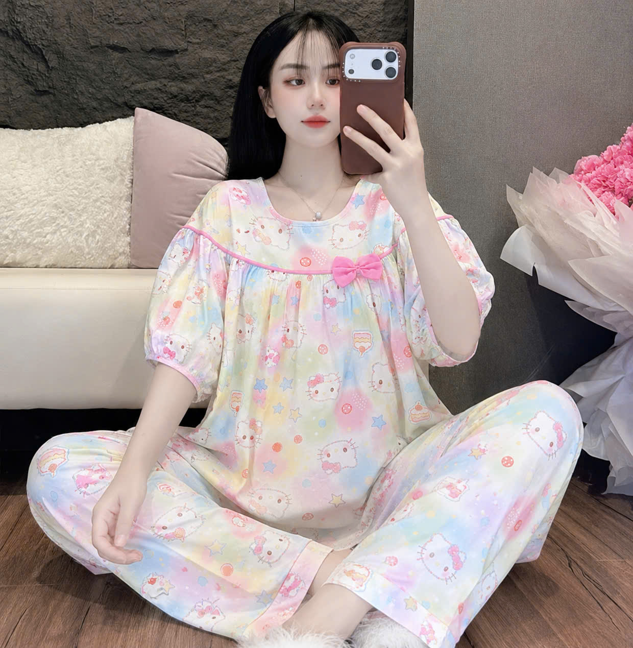 Bộ tole phối nơ dể thương