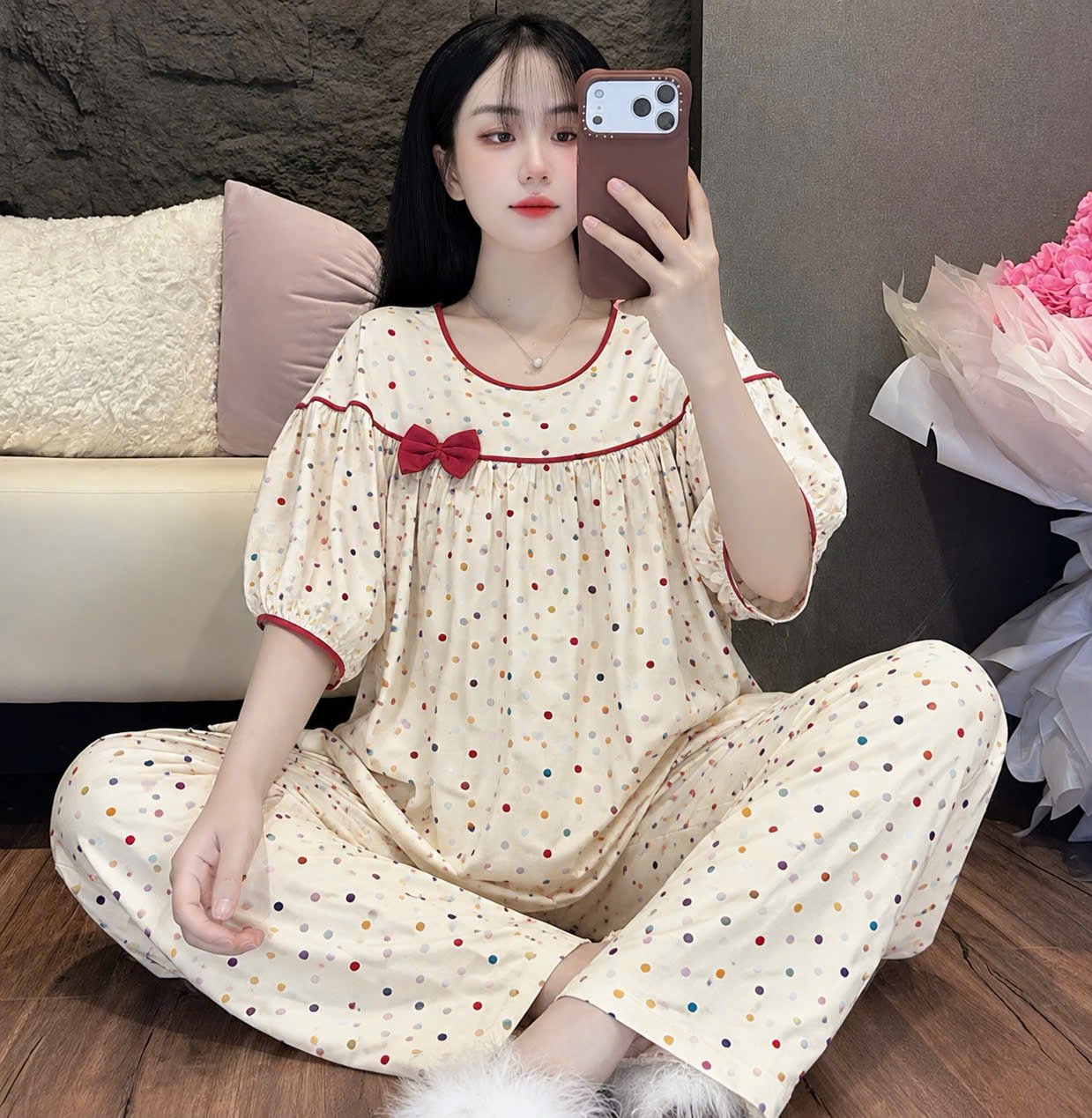 Bộ tole phối nơ dể thương