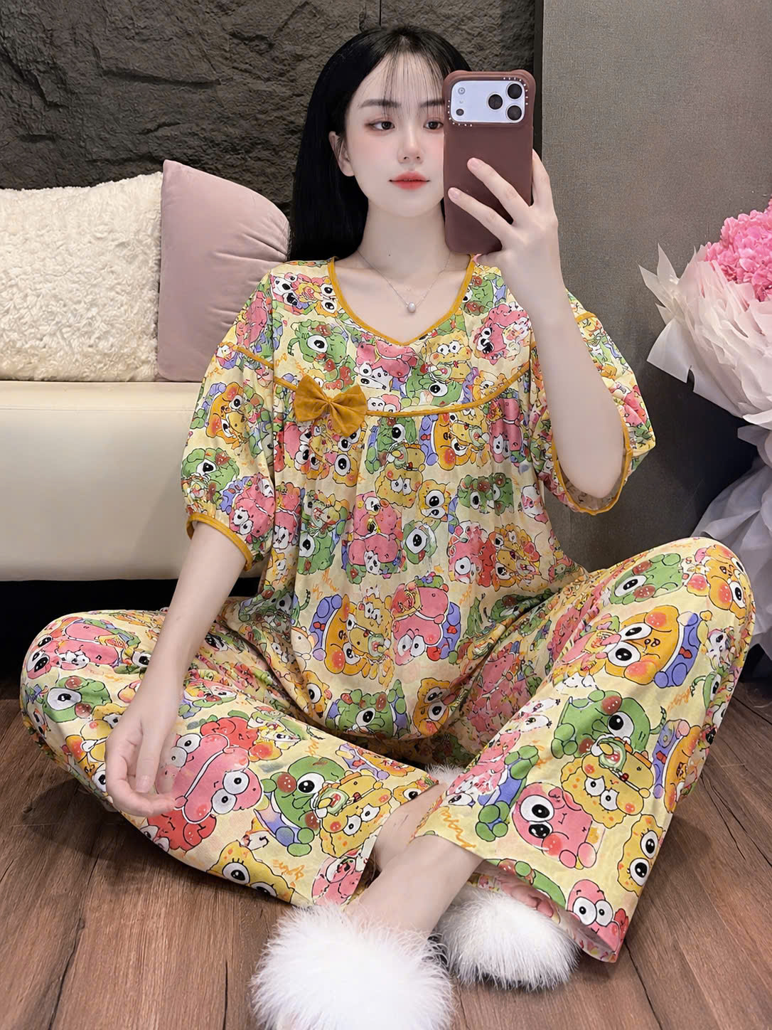 Bộ tole phối nơ dể thương