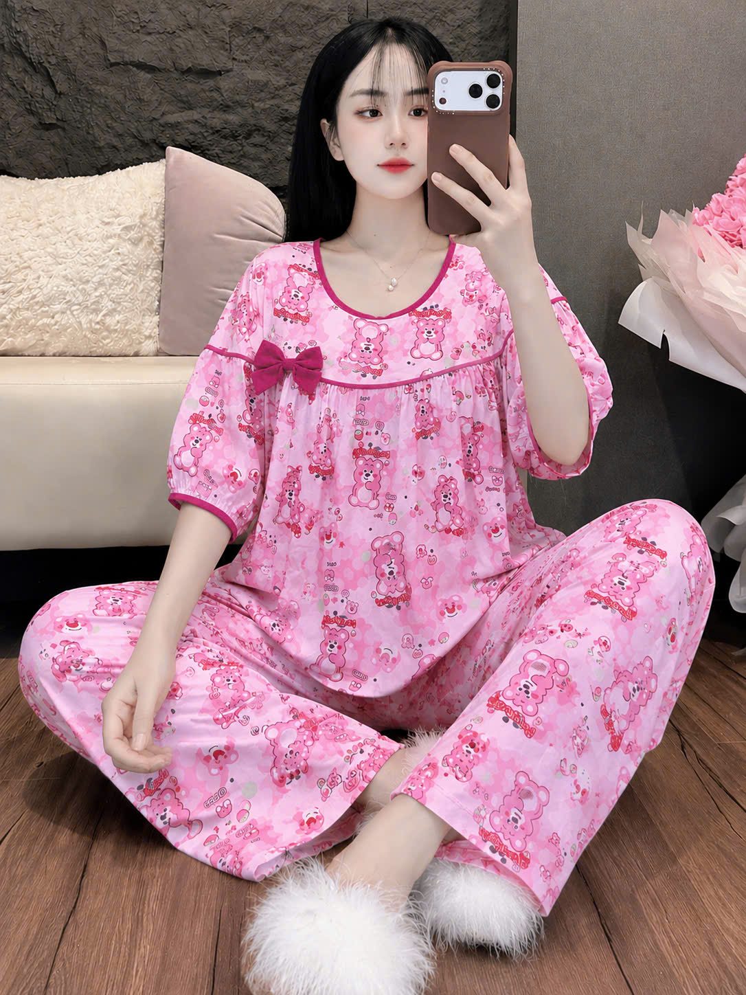 Bộ tole phối nơ dể thương