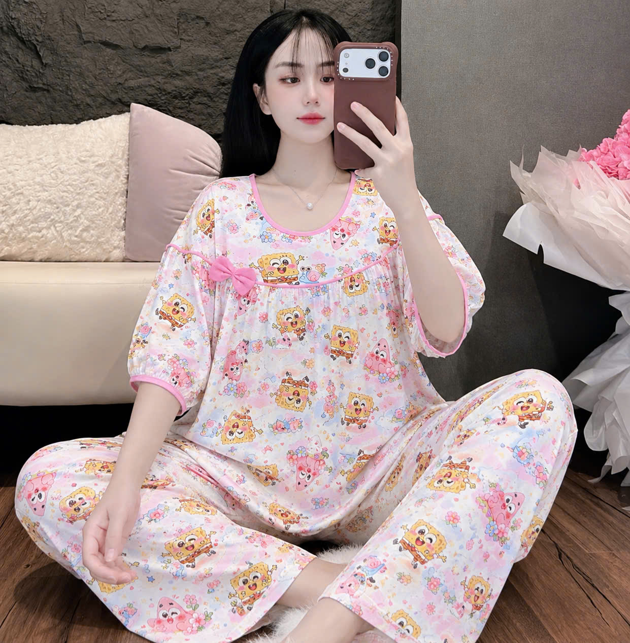 Bộ tole phối nơ dể thương