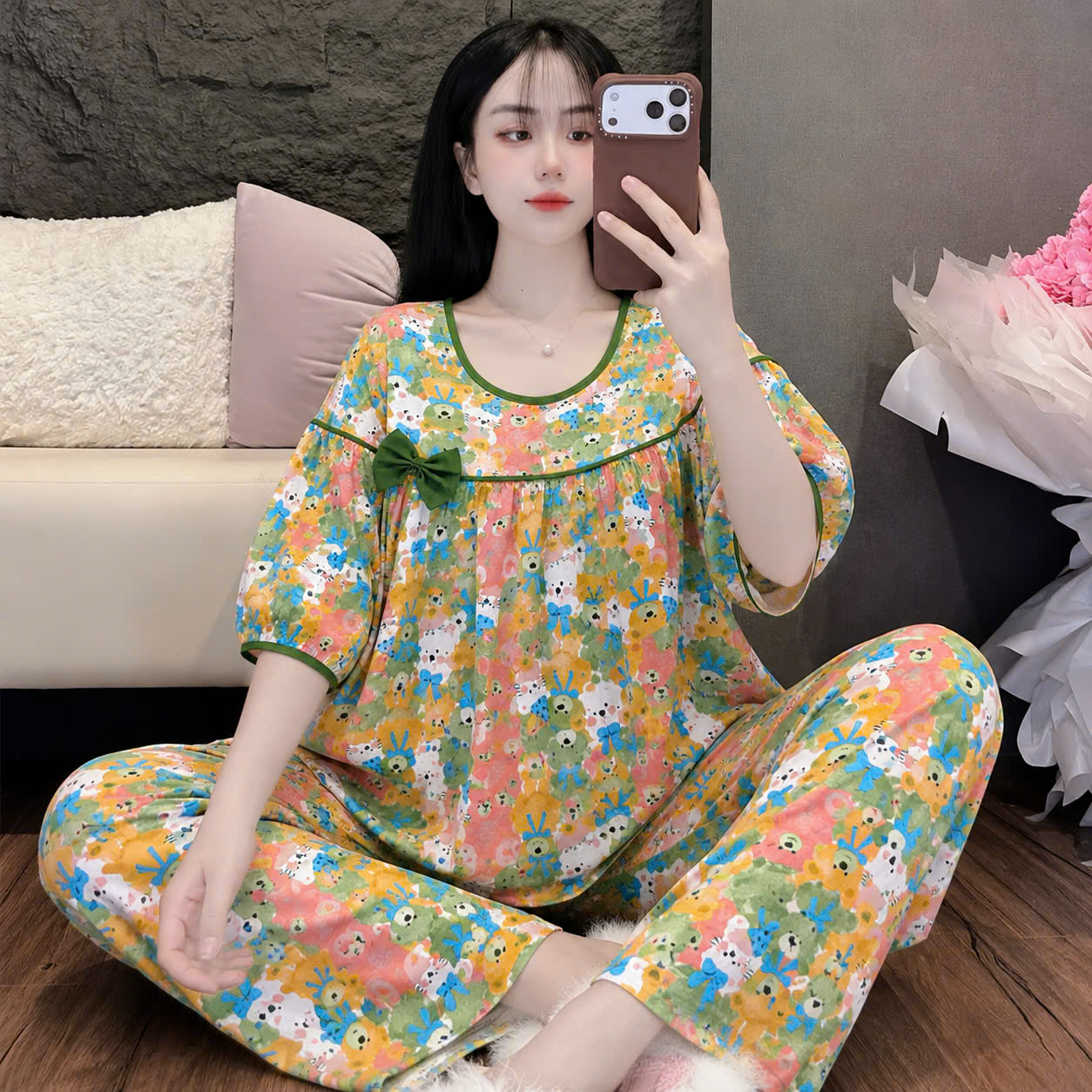 Bộ tole phối nơ dể thương
