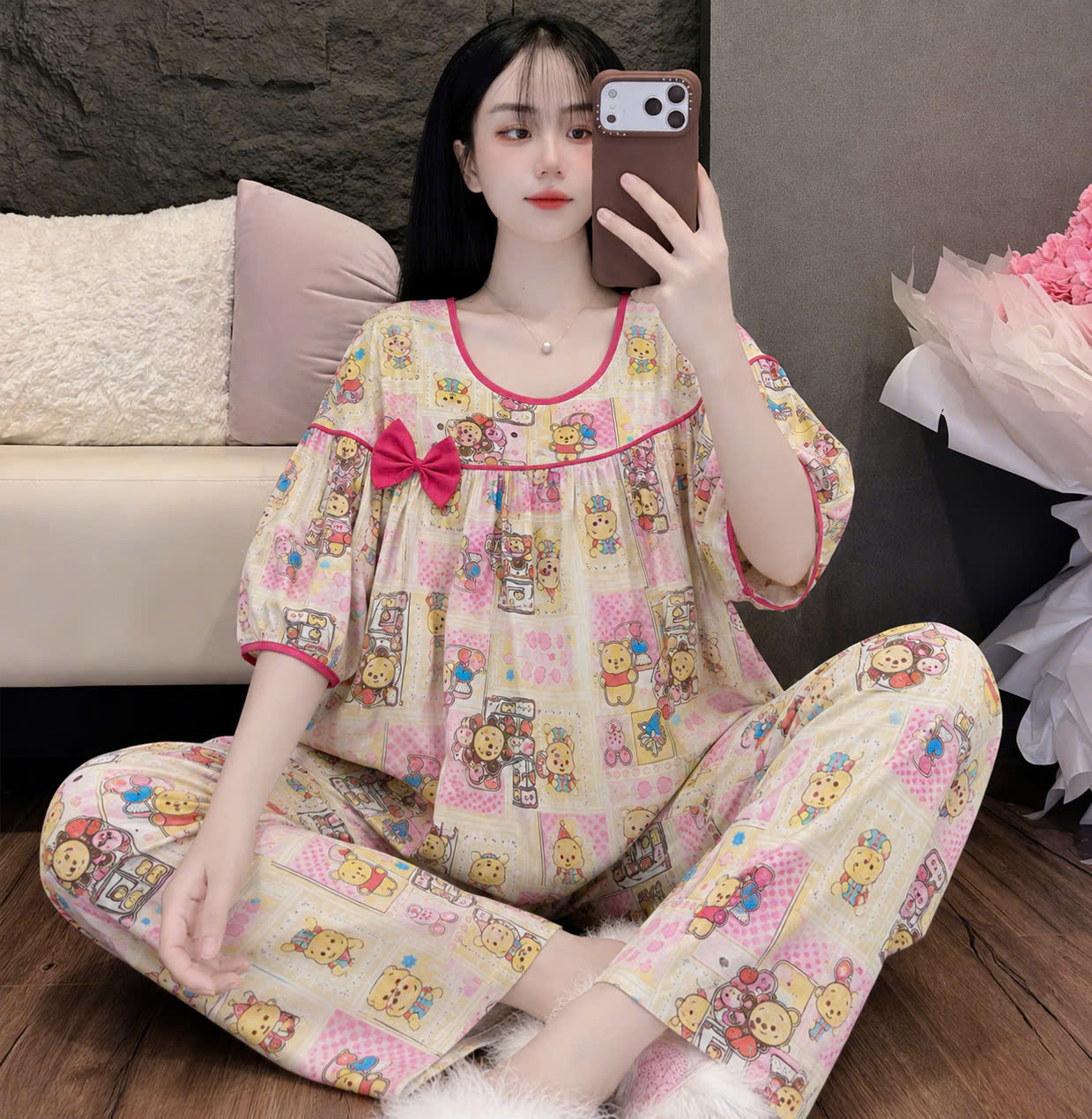 Bộ tole phối nơ dể thương