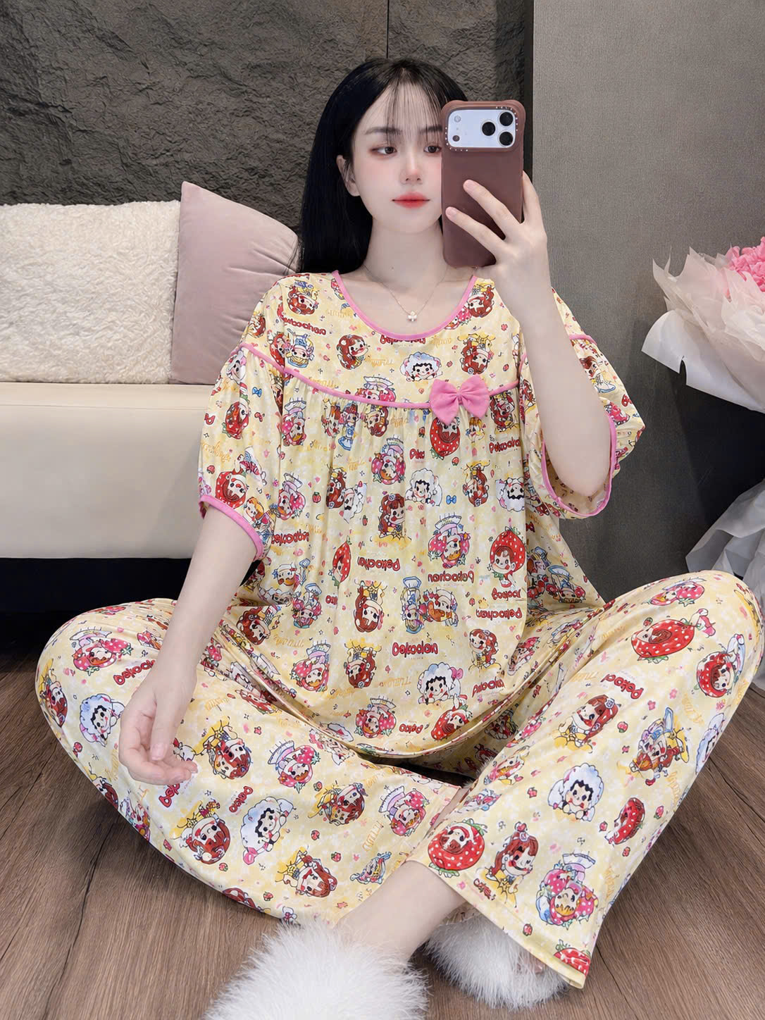 Bộ tole phối nơ dể thương