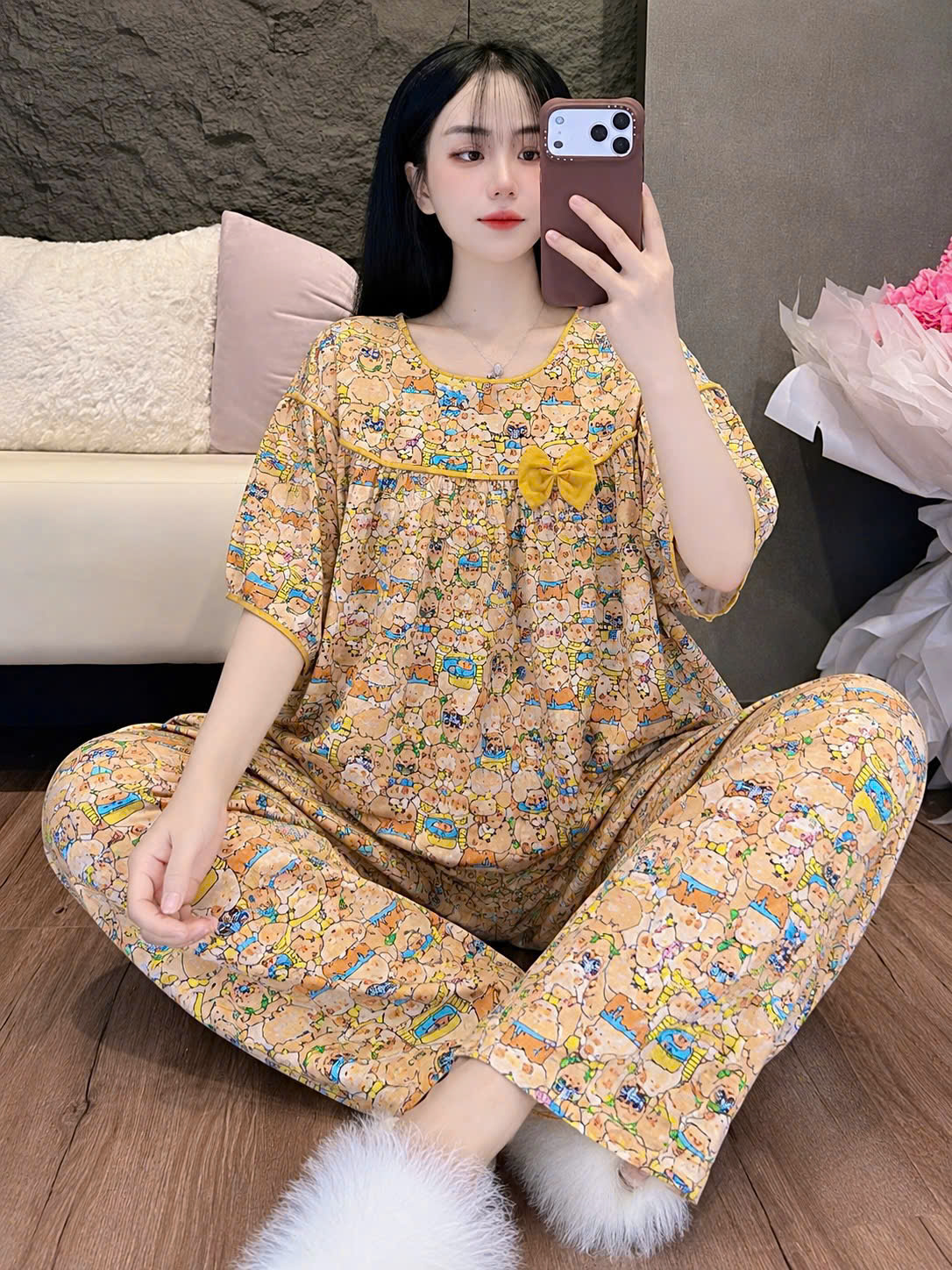 Bộ tole phối nơ dể thương