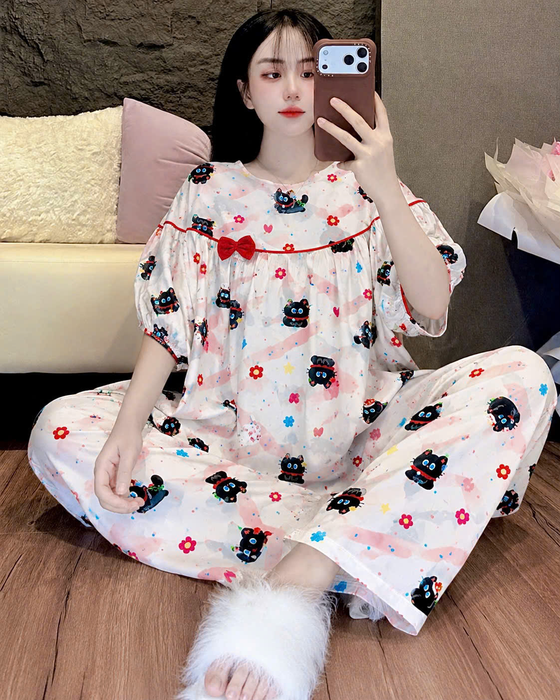 Bộ tole phối nơ dể thương