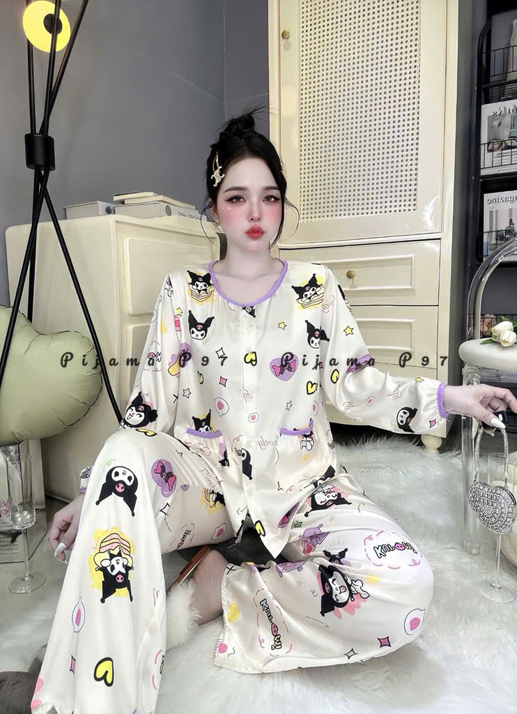 tay dài cổ tròn lụa latin