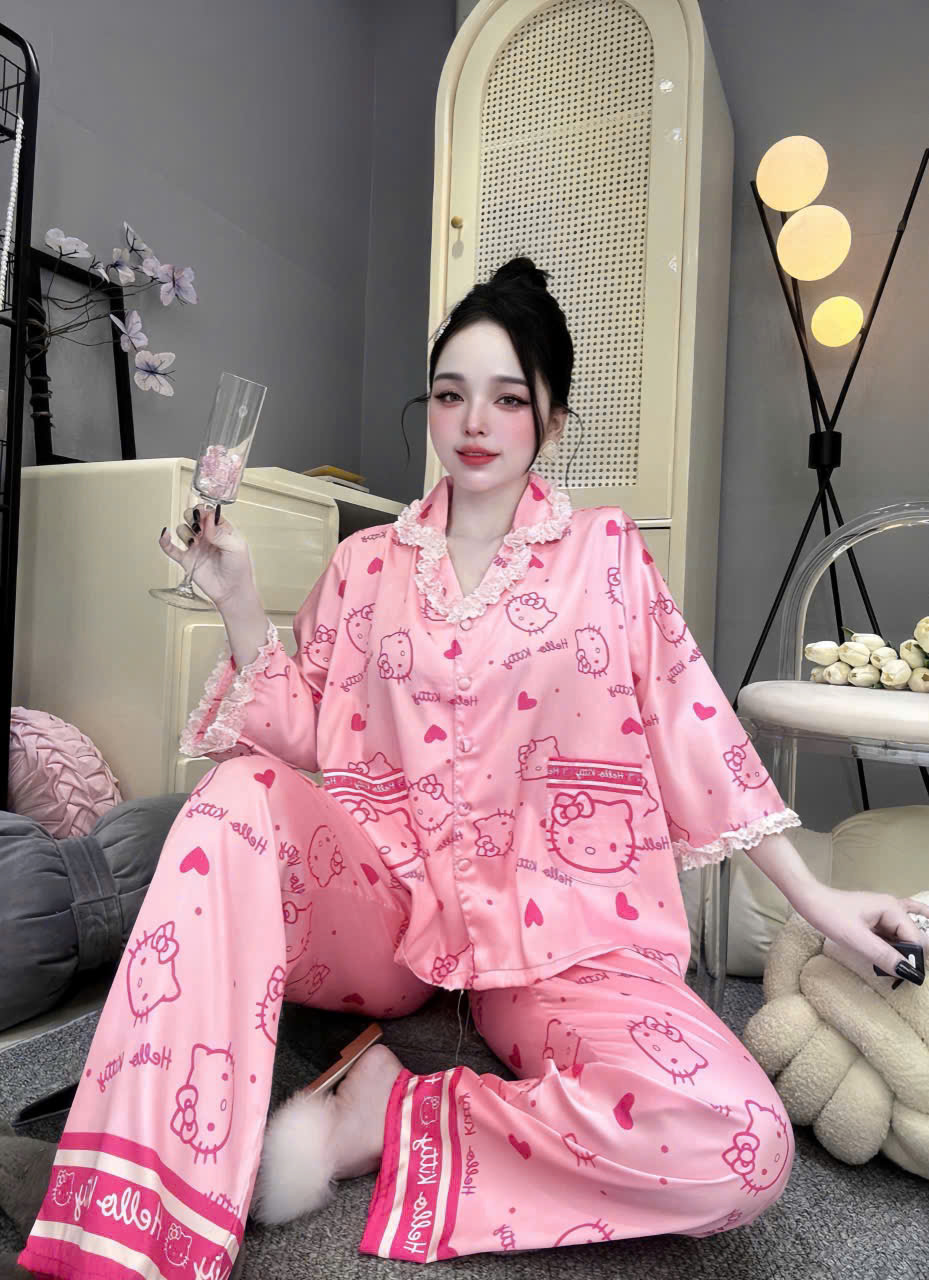 Tay lững lụa latin quần dài