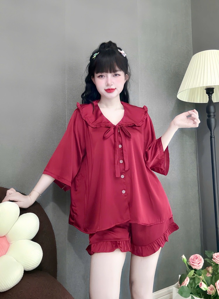 Đồ bộ đùi tiểu thư lụa latin