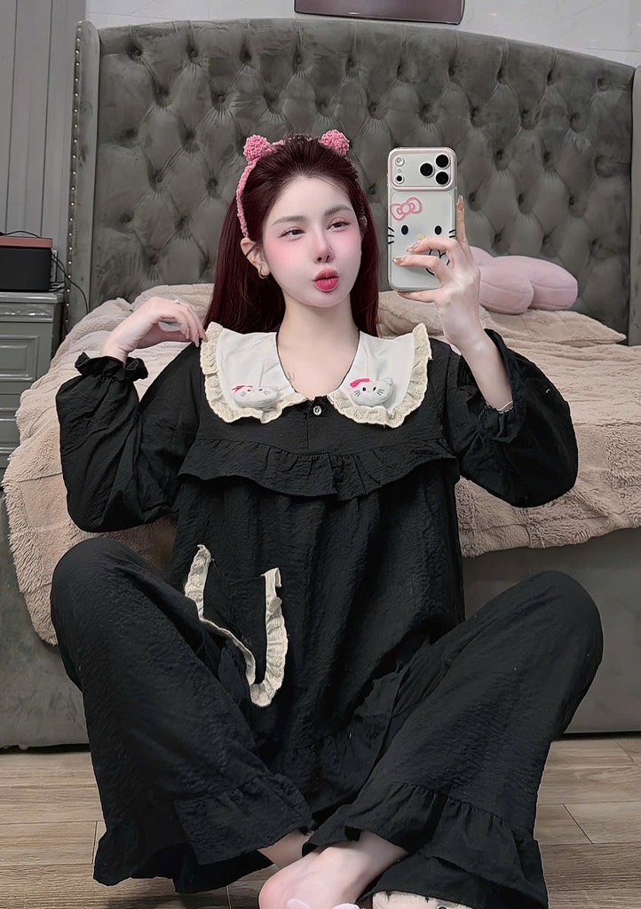 Đồ bộ tay dài lụa đũi mềm