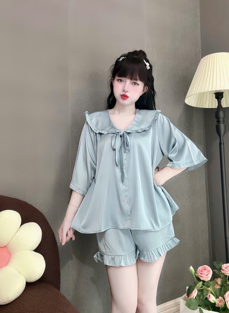 Đồ bộ đùi tiểu thư lụa latin