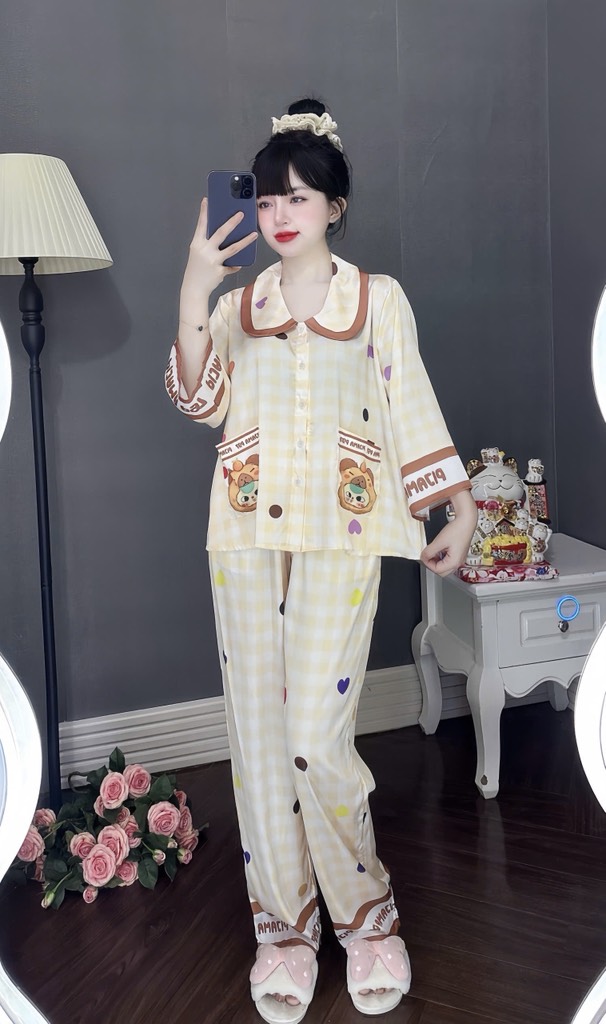 Đồ bộ tay lững lụa latin