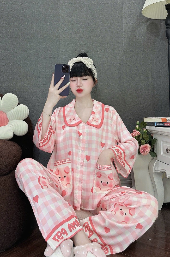 Đồ bộ tay lững lụa latin