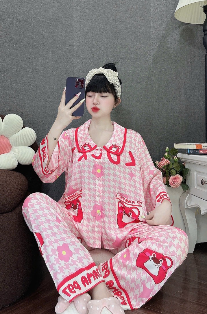 Đồ bộ tay lững lụa latin